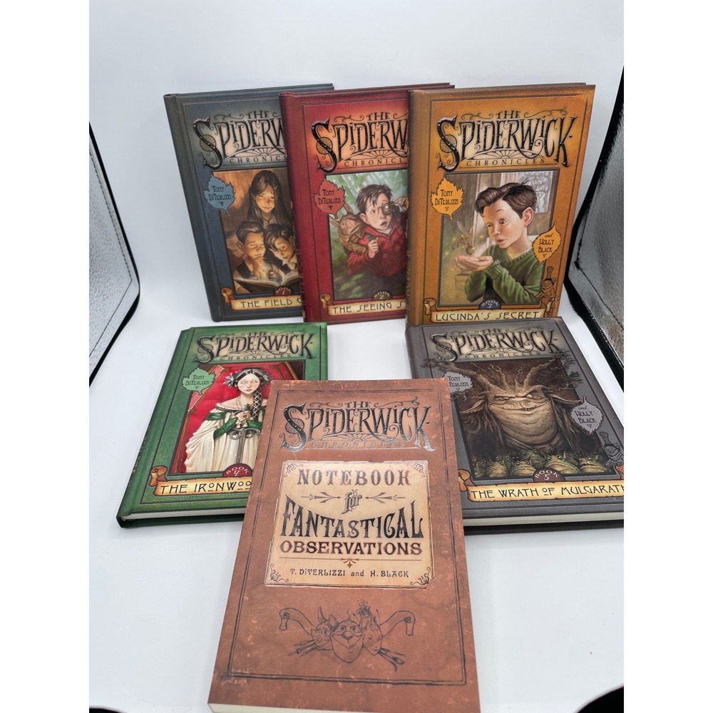Spiderwick Chronicles Deluxe Collector Trunk Complete Book 1-5, Art/Notebook New - Picture 5 of 7